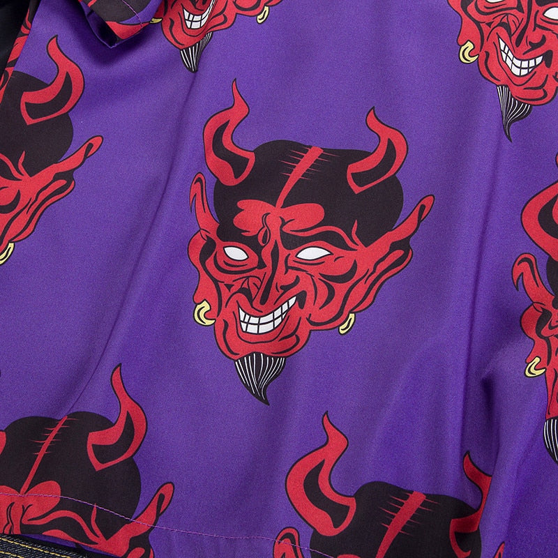 Volná košile s hlavou ďábla (Výprodej)