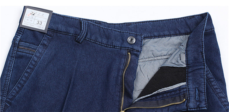 Pánské zateplené džíny s vysokým pasem