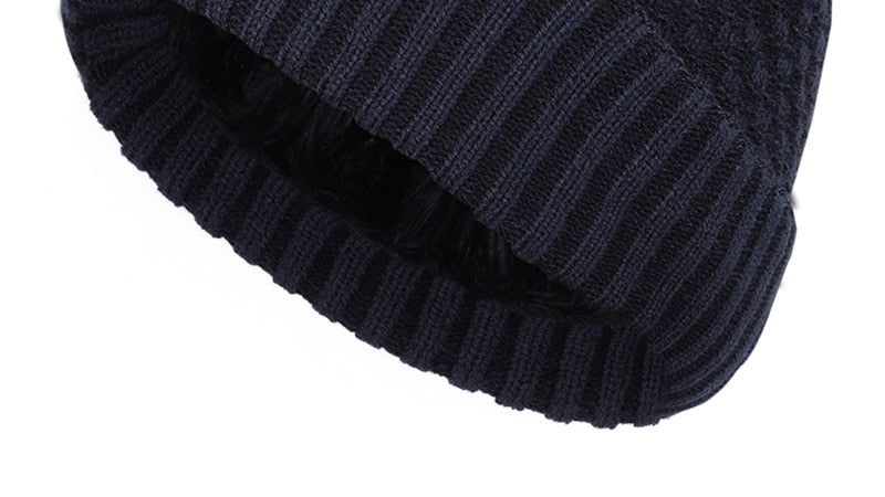 Zimní pletená unisex čepice