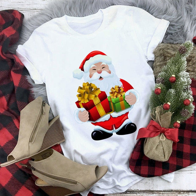 Dámské tričko s vánočními motivy (Výprodej)