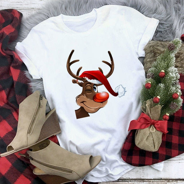 Dámské tričko s vánočními motivy