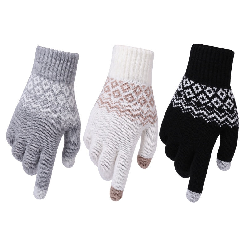 Zimní rukavice se vzorem