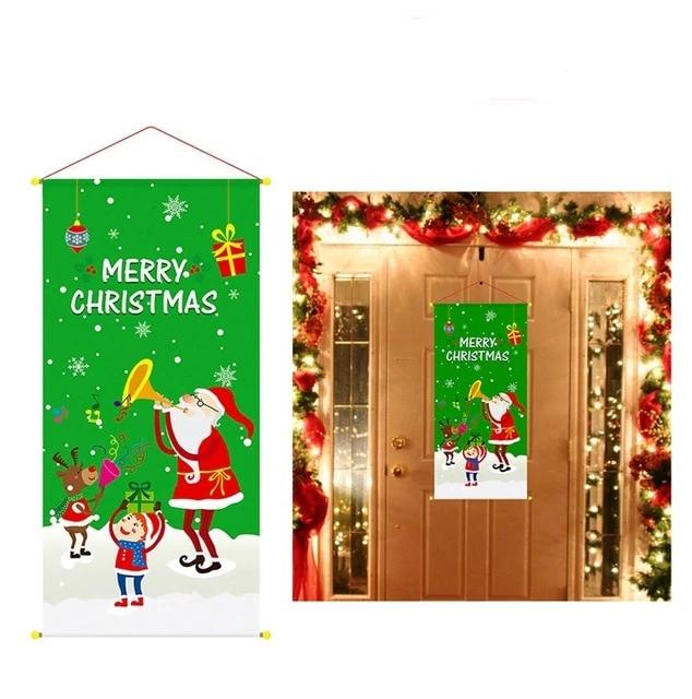 Vánoční dekorace vchodových dveří