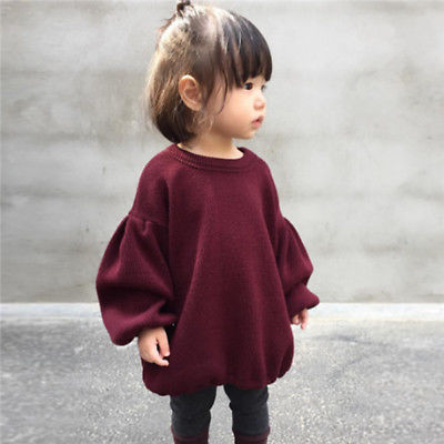 Dívčí svetr s dlouhým rukávem