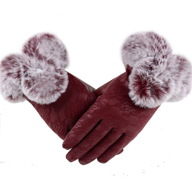 Teplé elegantní rukavice