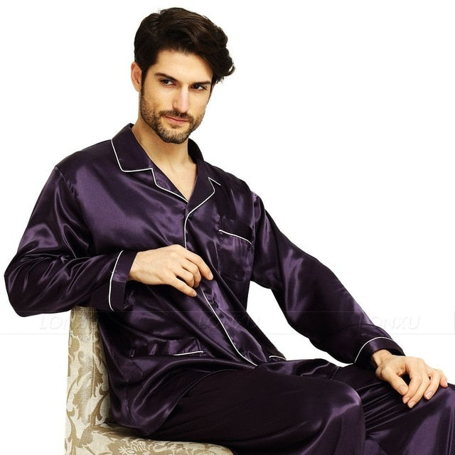 Pánské saténové pyžamo (Výprodej)