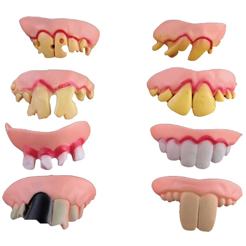 8 ks umělých zubů