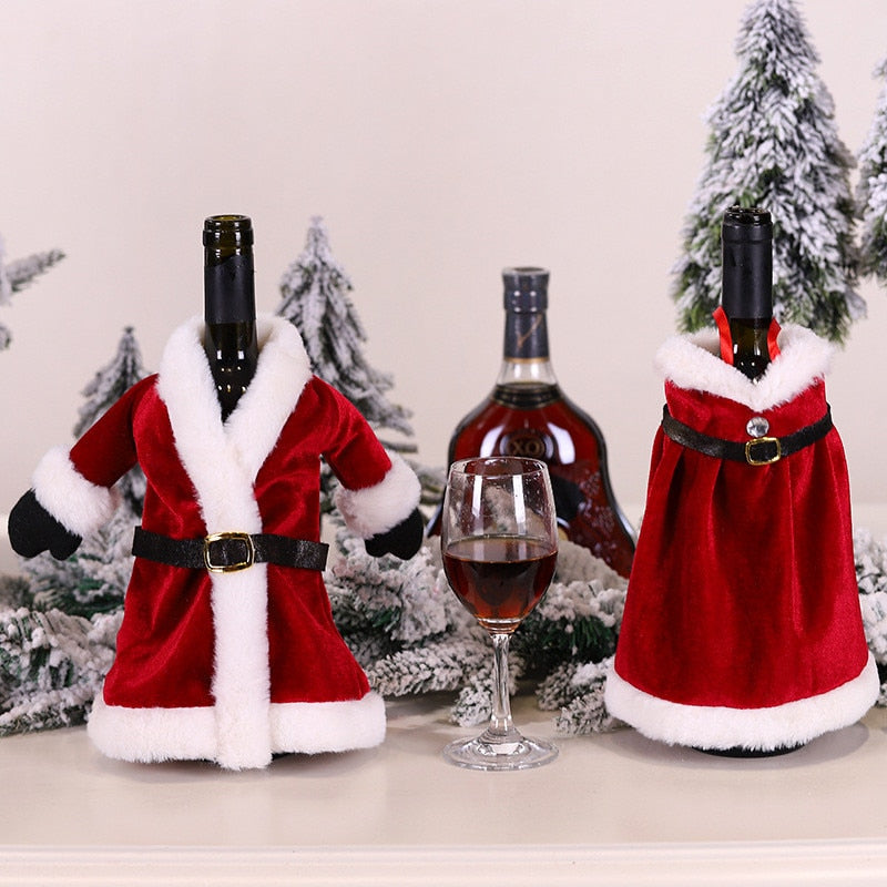 Vánoční obal na víno