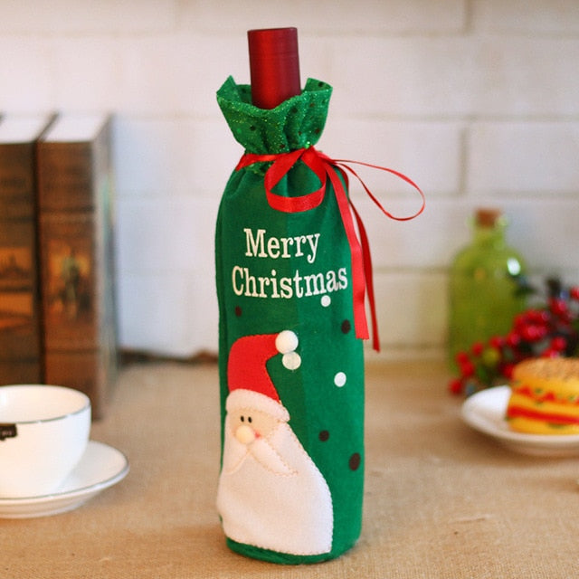 Vánoční obal na láhev