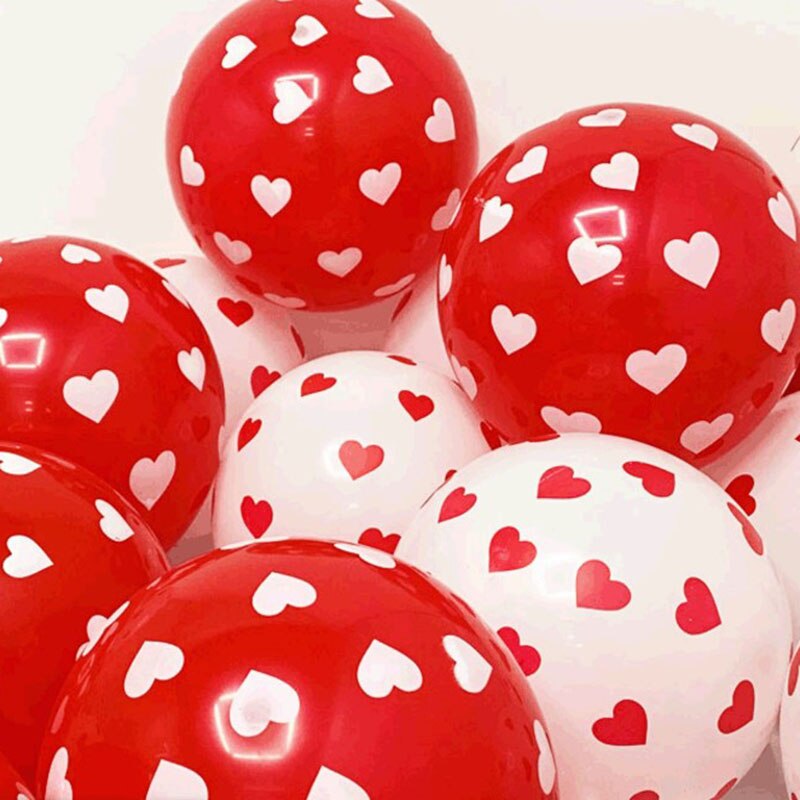 20 ks valentýnských balónků