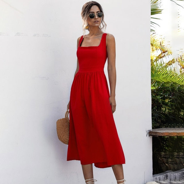 Women Long Dress Summer Sexy Backless Casual White Black Ruched Slip Midi Sundresses 2021 Ladies Strap Clothes For Women y2k