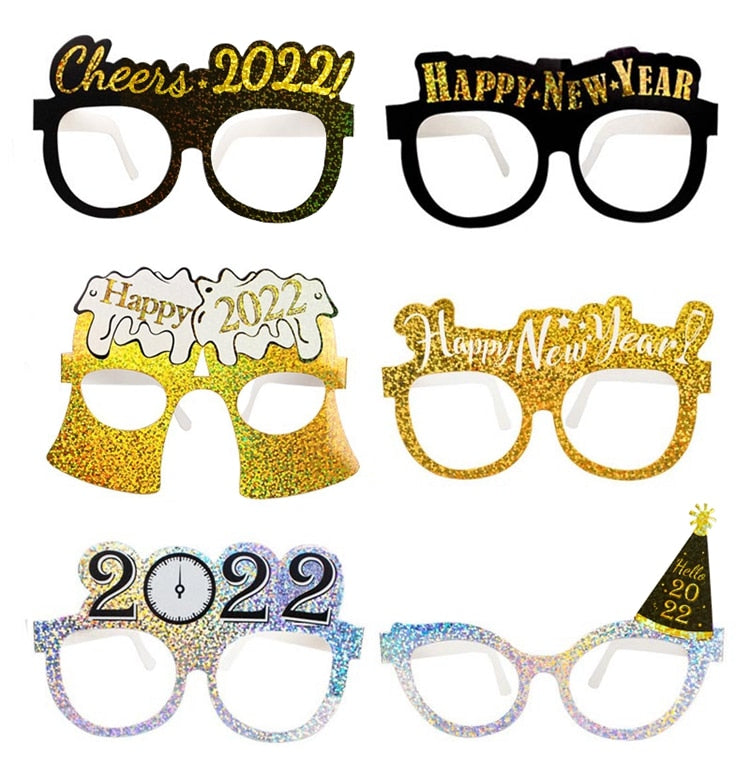 12 ks novoročních brýlí