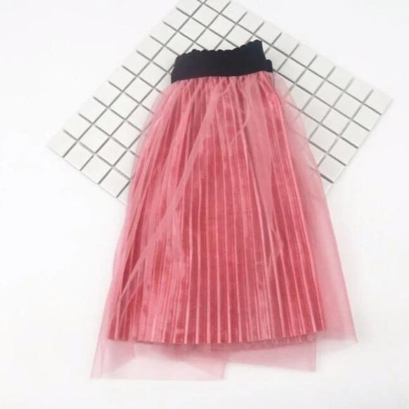 Řasená sukně s elastickým pasem