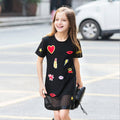 Dívčí šaty s patchworkem