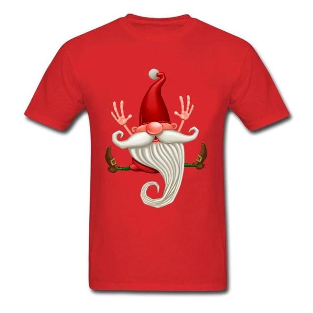 Vánoční pánské tričko skákající Santa