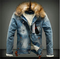 Zimní pánská džínová bunda