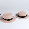 Dívčí slaměný klobouk s mašlí