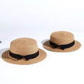 Dámský slaměný klobouk s mašlí (Výprodej)