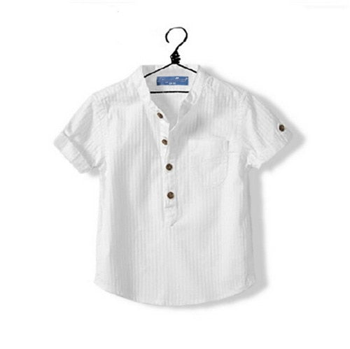 Letní chlapecká košile s krátkým rukávem