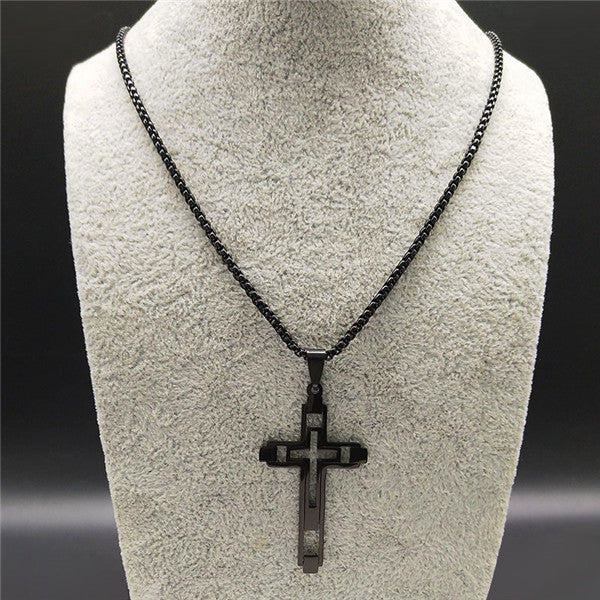 Pánský náhrdelník kříž