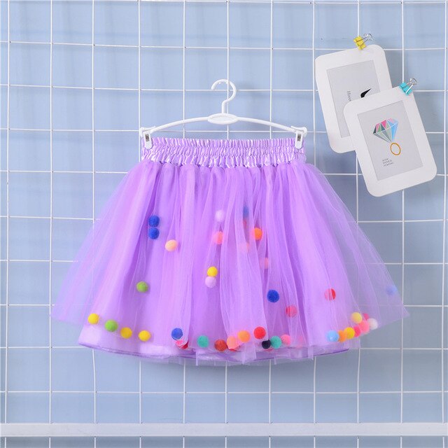 Letní sukně s kuličkami RAINBOW